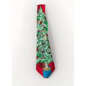 Holiday Collection Mens Christmas Tree Necktie 55'' Long, 3.5'' Wide Funny